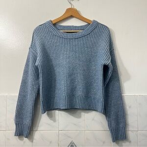 American Eagle Women’s XXS Oversized Fisherman Cropped Sweater Minimalist Cozy